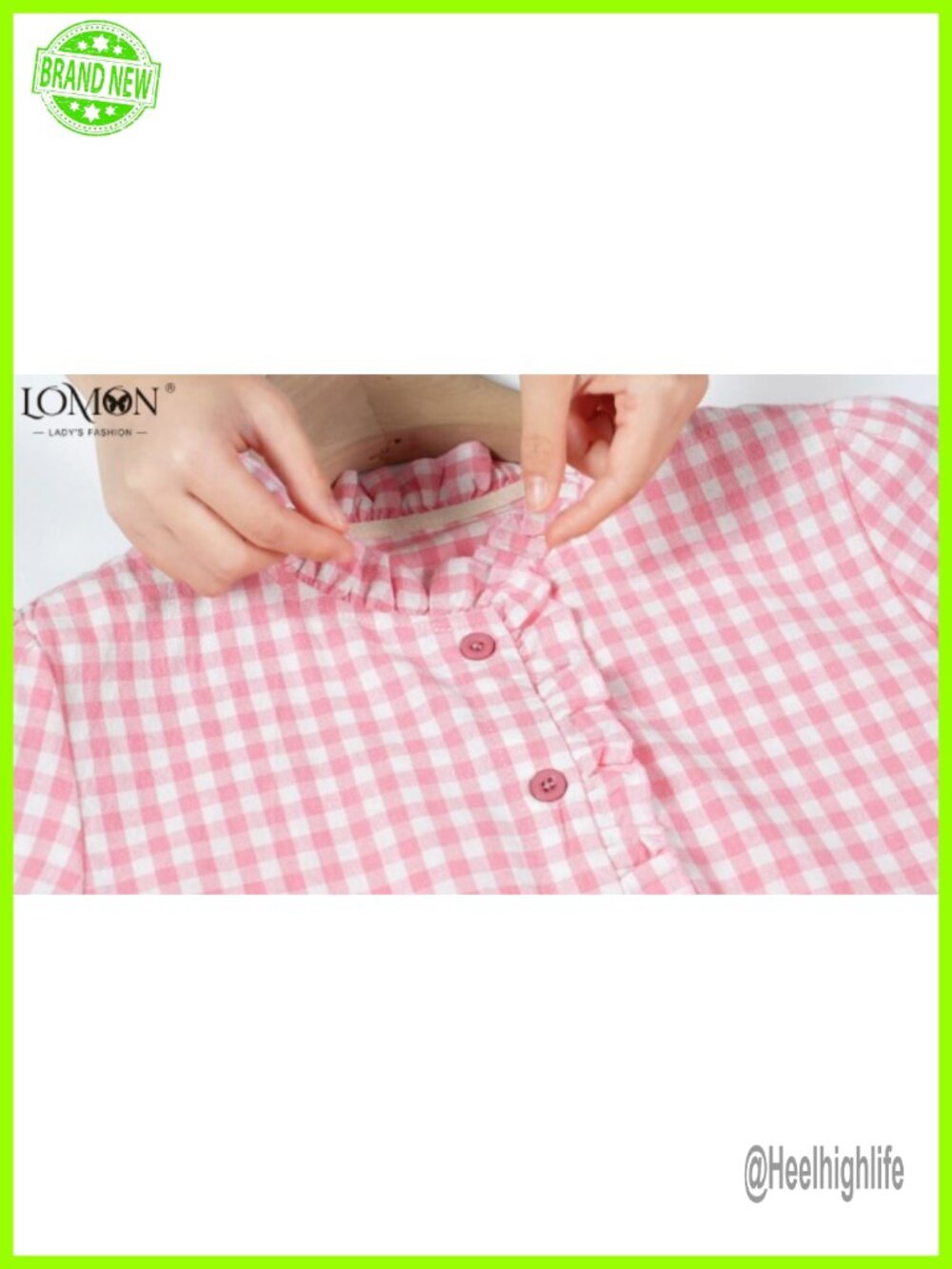Puff Short Sleeve Ruffle Button Down Shirt for Women Office Work Blouse - Picture 6 of 6
